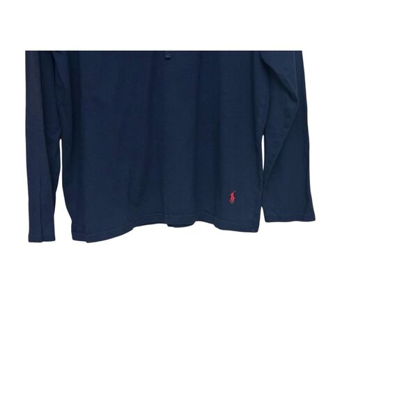 Polo Ralph Lauren Shirt Men Medium  Navy Blue Tee Hoodie Lightweight Size: M - Picture 4 of 5